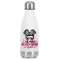 Lil Miss Kindergarten Grad Graduation Last Day Kindergarten Stainless Steel Insulated Water Bottle