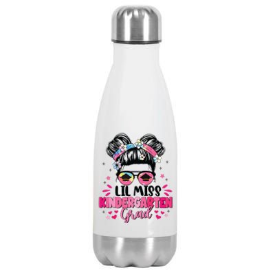 Lil Miss Kindergarten Grad Graduation Last Day Kindergarten Stainless Steel Insulated Water Bottle