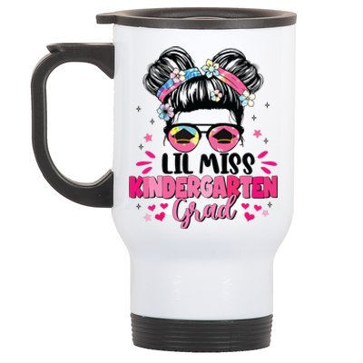 Lil Miss Kindergarten Grad Graduation Last Day Kindergarten Stainless Steel Travel Mug