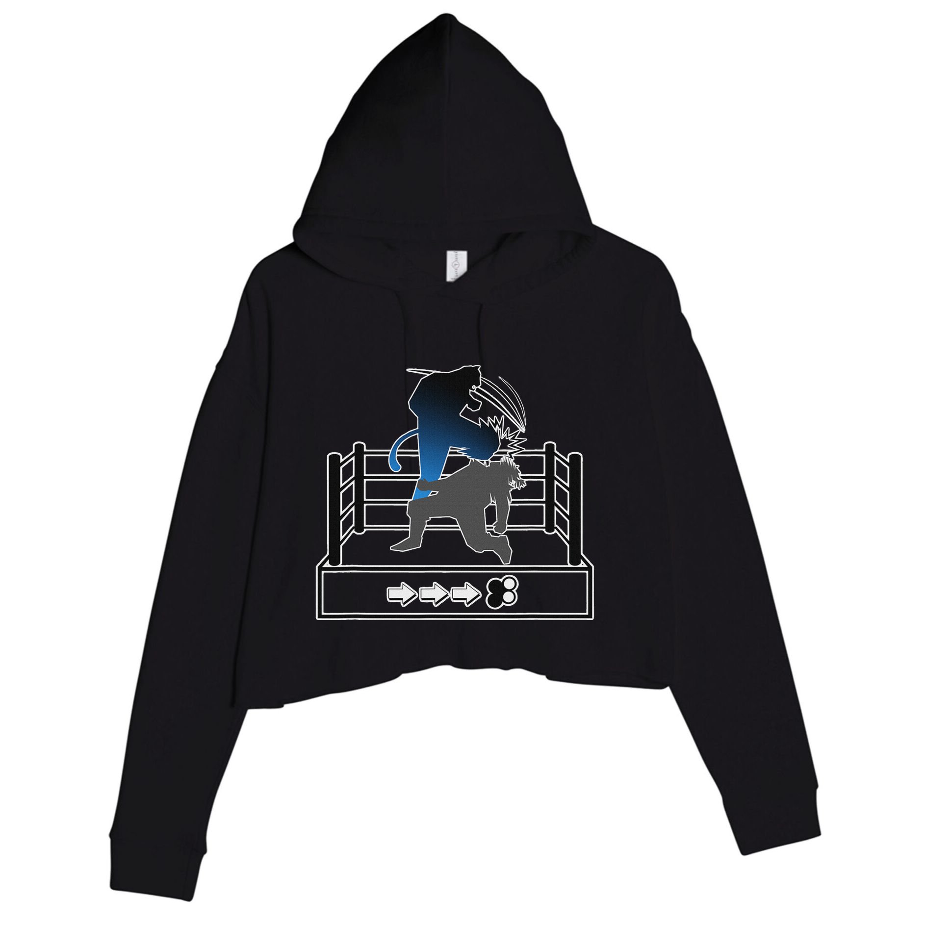 Lil Majin King Isw Crop Fleece Hoodie