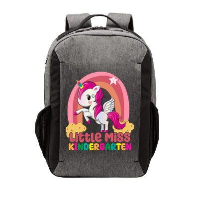 Little Miss Kindergarten Rainbow Unicorn Vector Backpack