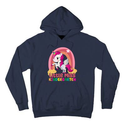 Little Miss Kindergarten Rainbow Unicorn Tall Hoodie