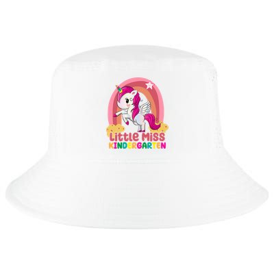 Little Miss Kindergarten Rainbow Unicorn Cool Comfort Performance Bucket Hat