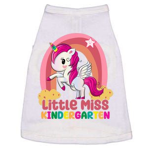 Little Miss Kindergarten Rainbow Unicorn Doggie Tank