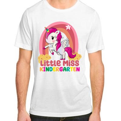 Little Miss Kindergarten Rainbow Unicorn Adult ChromaSoft Performance T-Shirt