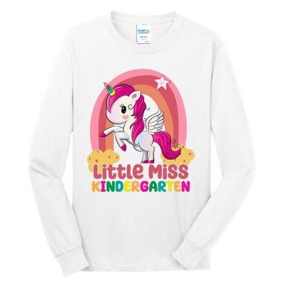 Little Miss Kindergarten Rainbow Unicorn Tall Long Sleeve T-Shirt