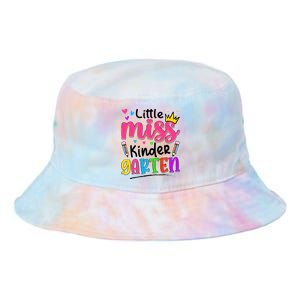 Little Miss Kindergarten Back To School Kindergarten Girl Tie Dye Newport Bucket Hat