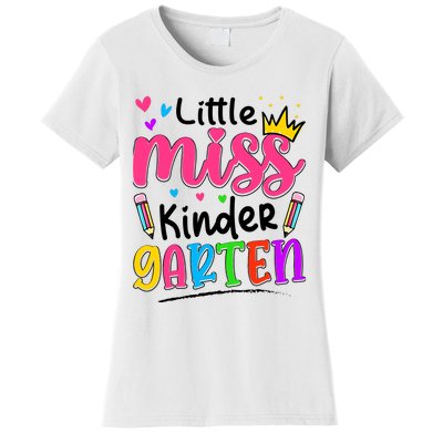 Little Miss Kindergarten Back To School Kindergarten Girl Women's T-Shirt