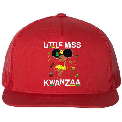 Little Miss Kwanzaa Outfits For Black Girl Flatbill Hat
