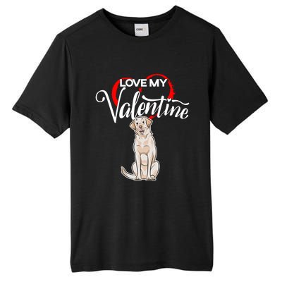 Love My Labrador Retriever Dog Valentine's Day Gift Tall Fusion ChromaSoft Performance T-Shirt