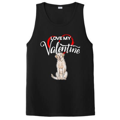 Love My Labrador Retriever Dog Valentine's Day Gift PosiCharge Competitor Tank