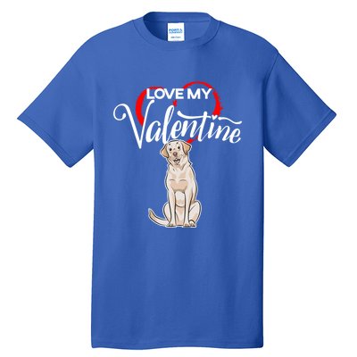 Love My Labrador Retriever Dog Valentine's Day Gift Tall T-Shirt