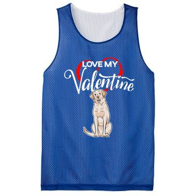 Love My Labrador Retriever Dog Valentine's Day Gift Mesh Reversible Basketball Jersey Tank