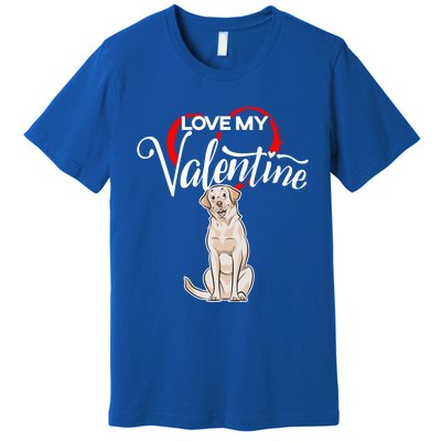 Love My Labrador Retriever Dog Valentine's Day Gift Premium T-Shirt