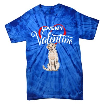 Love My Labrador Retriever Dog Valentine's Day Gift Tie-Dye T-Shirt