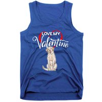 Love My Labrador Retriever Dog Valentine's Day Gift Tank Top