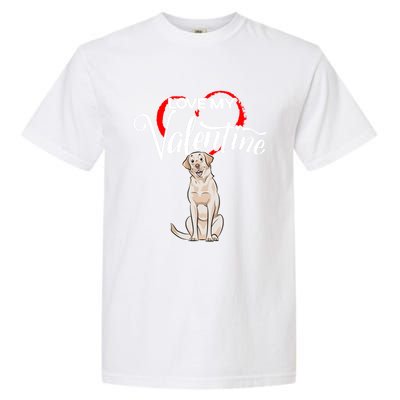 Love My Labrador Retriever Dog Valentine's Day Gift Garment-Dyed Heavyweight T-Shirt