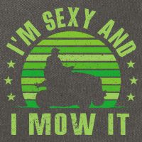 Lawn Mowing Landscaping Im Sexy And I Mow It Cotton Canvas Backpack