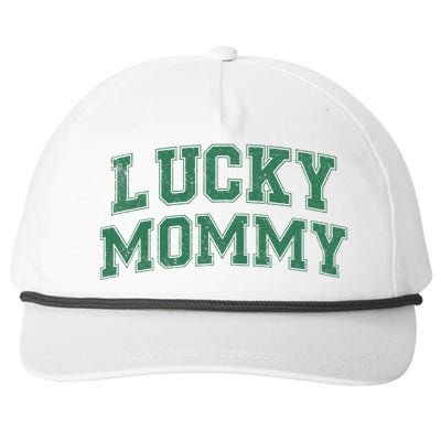 Lucky Mommy Life St Patricks Day Shamrock Family Womens Funny Snapback Five-Panel Rope Hat