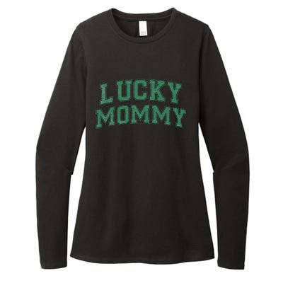 Lucky Mommy Life St Patricks Day Shamrock Family Womens Funny Womens CVC Long Sleeve Shirt