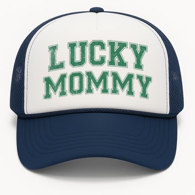 Lucky Mommy Life St Patricks Day Shamrock Family Womens Funny Trucker Hat