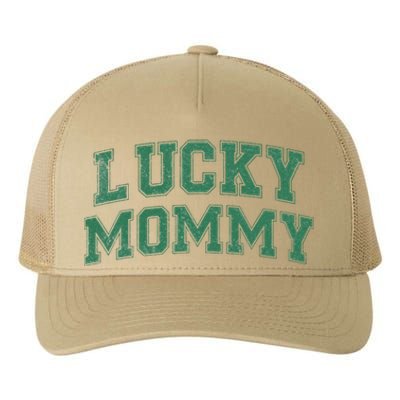 Lucky Mommy Life St Patricks Day Shamrock Family Womens Funny Yupoong Adult 5-Panel Trucker Hat