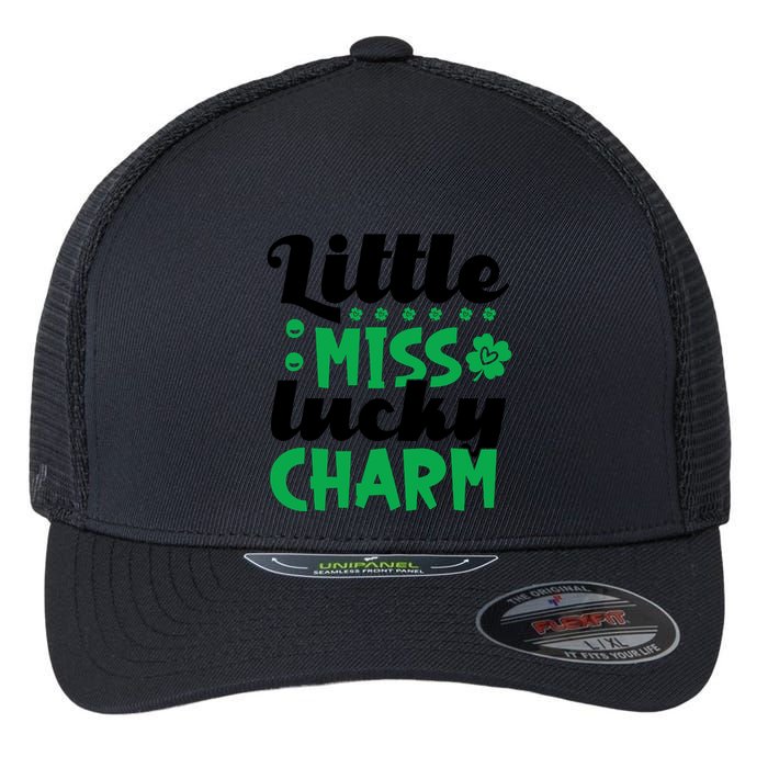 Little Miss Lucky Charm St Patrick's Day Flexfit Unipanel Trucker Cap