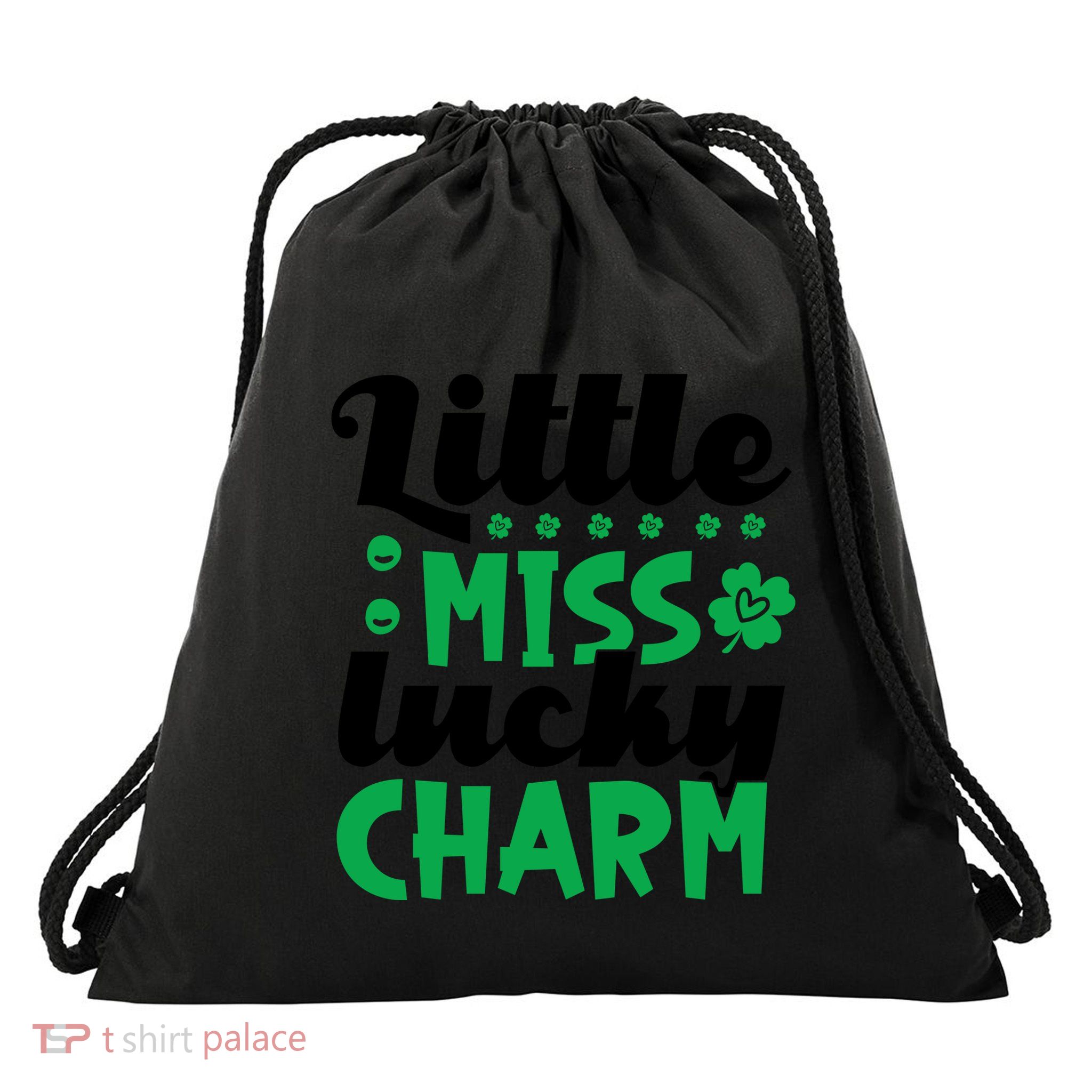 Little Miss Lucky Charm St Patrick's Day Drawstring Bag