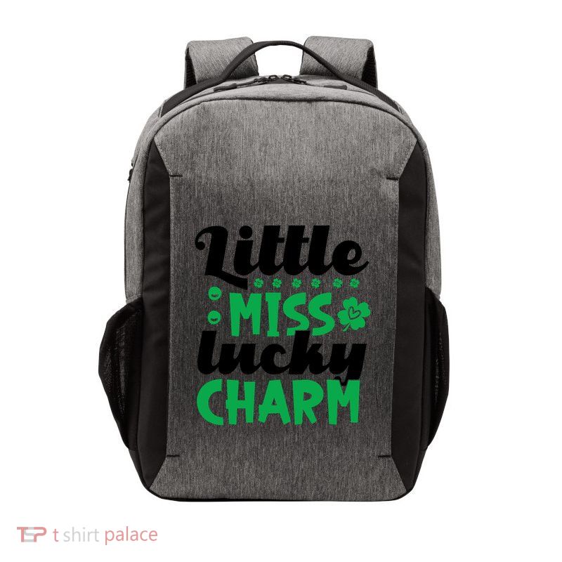 Little Miss Lucky Charm St Patrick's Day Vector Backpack