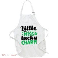 Little Miss Lucky Charm St Patrick's Day Apron