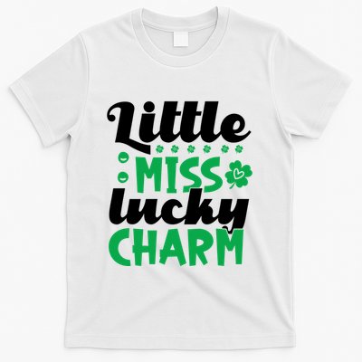 Little Miss Lucky Charm St Patrick's Day T-Shirt