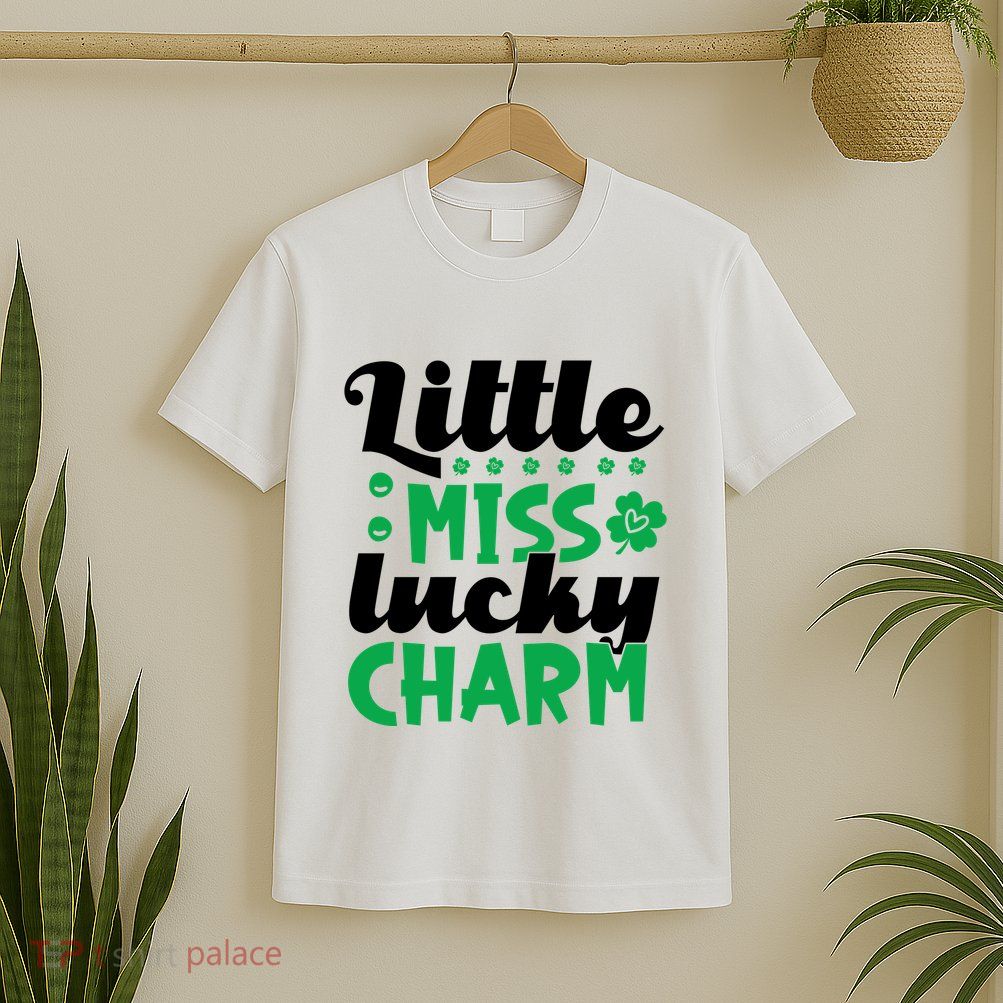 Little Miss Lucky Charm St Patrick's Day T-Shirt