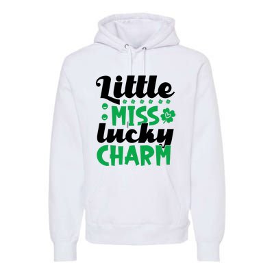 Little Miss Lucky Charm St Patrick's Day Premium Hoodie