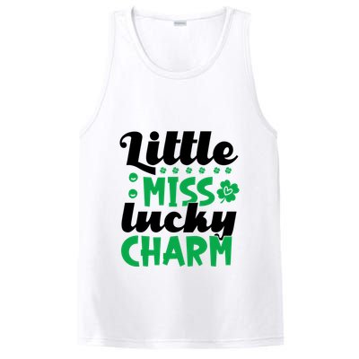 Little Miss Lucky Charm St Patrick's Day PosiCharge Competitor Tank