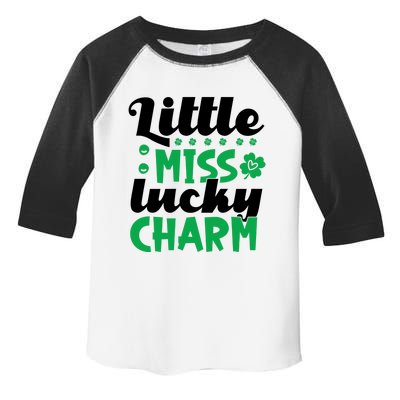 Little Miss Lucky Charm St Patrick's Day Toddler Fine Jersey T-Shirt