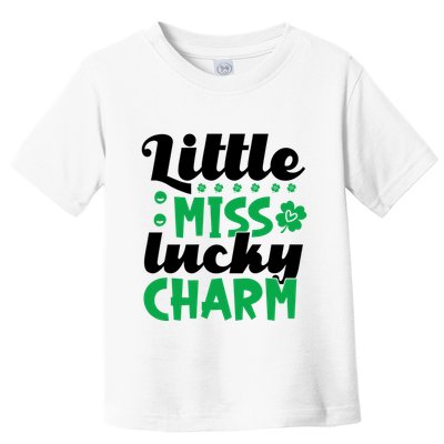 Little Miss Lucky Charm St Patrick's Day Toddler T-Shirt