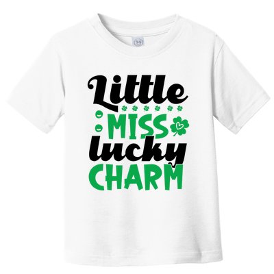 Little Miss Lucky Charm St Patrick's Day Toddler T-Shirt