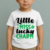 Little Miss Lucky Charm St Patrick's Day Toddler T-Shirt