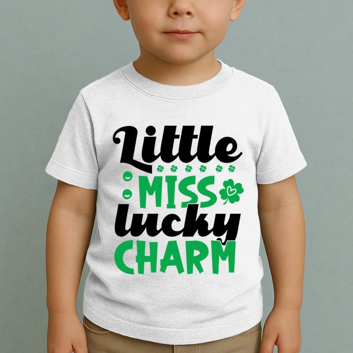 Little Miss Lucky Charm St Patrick's Day Toddler T-Shirt