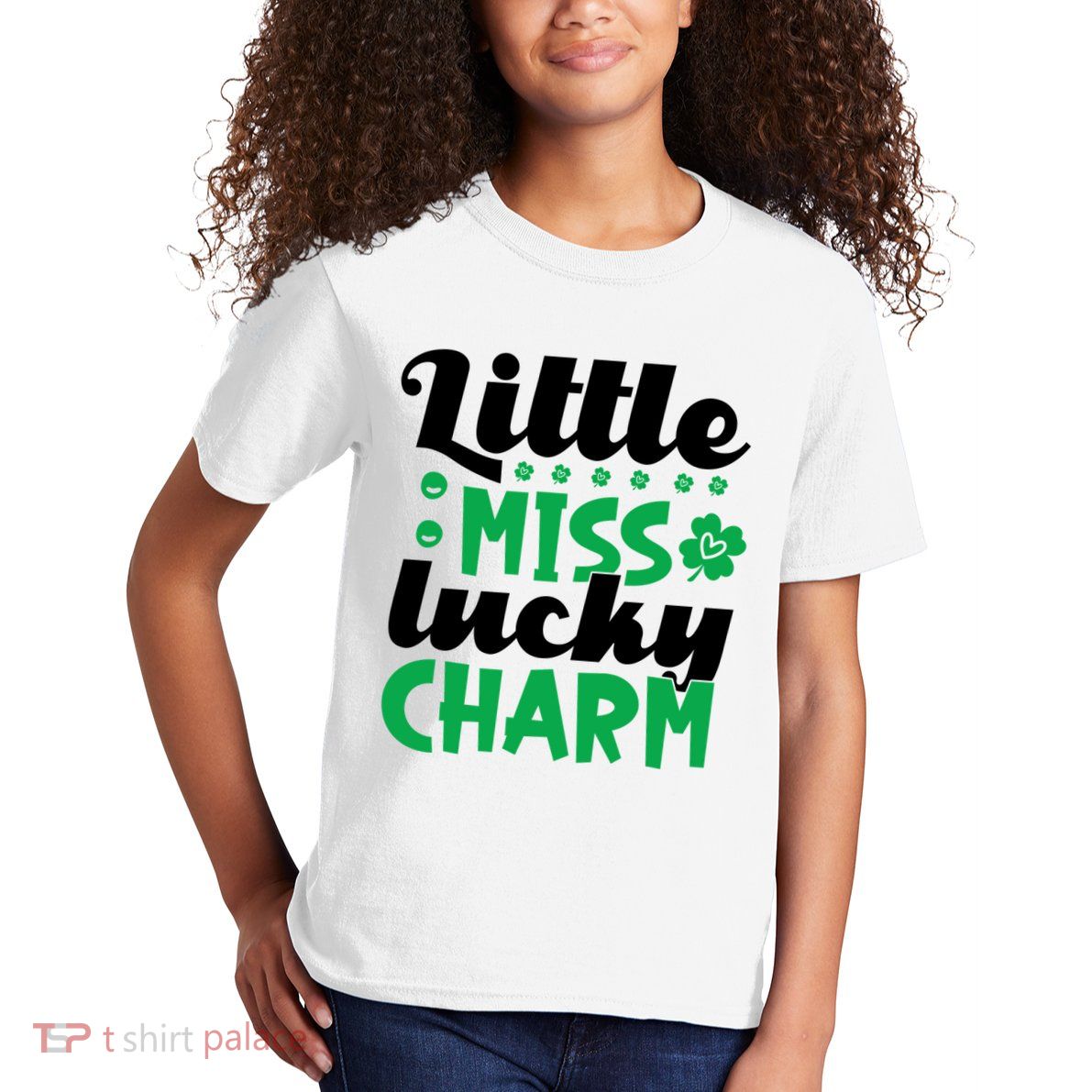 Little Miss Lucky Charm St Patrick's Day Kids T-Shirt