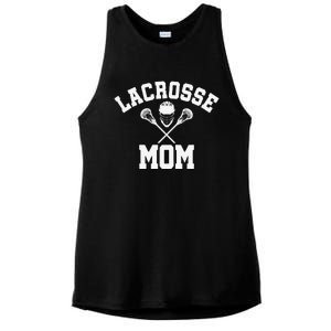 Lacrosse Mom Lax Sports Moms MotherS Day Gift Ladies PosiCharge Tri-Blend Wicking Tank