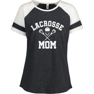 Lacrosse Mom Lax Sports Moms MotherS Day Gift Enza Ladies Jersey Colorblock Tee