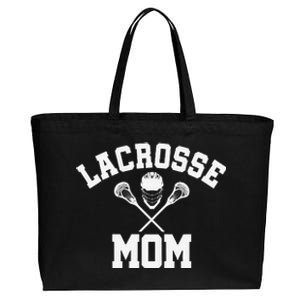 Lacrosse Mom Lax Sports Moms MotherS Day Gift Cotton Canvas Jumbo Tote