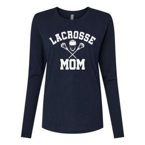 Lacrosse Mom Lax Sports Moms MotherS Day Gift Womens Cotton Relaxed Long Sleeve T-Shirt