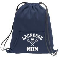 Lacrosse Mom Lax Sports Moms MotherS Day Gift Sweatshirt Cinch Pack Bag