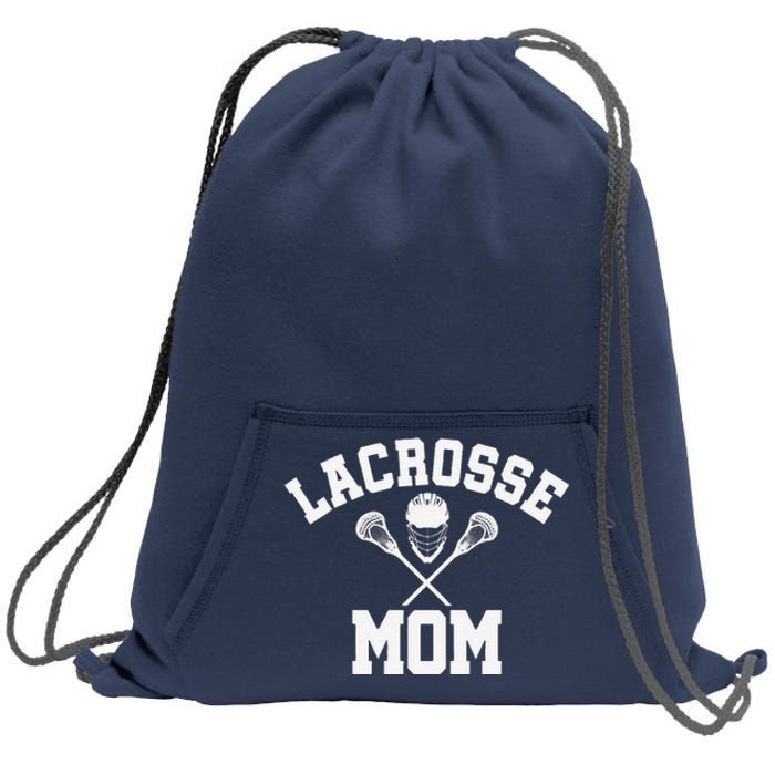 Lacrosse Mom Lax Sports Moms MotherS Day Gift Sweatshirt Cinch Pack Bag