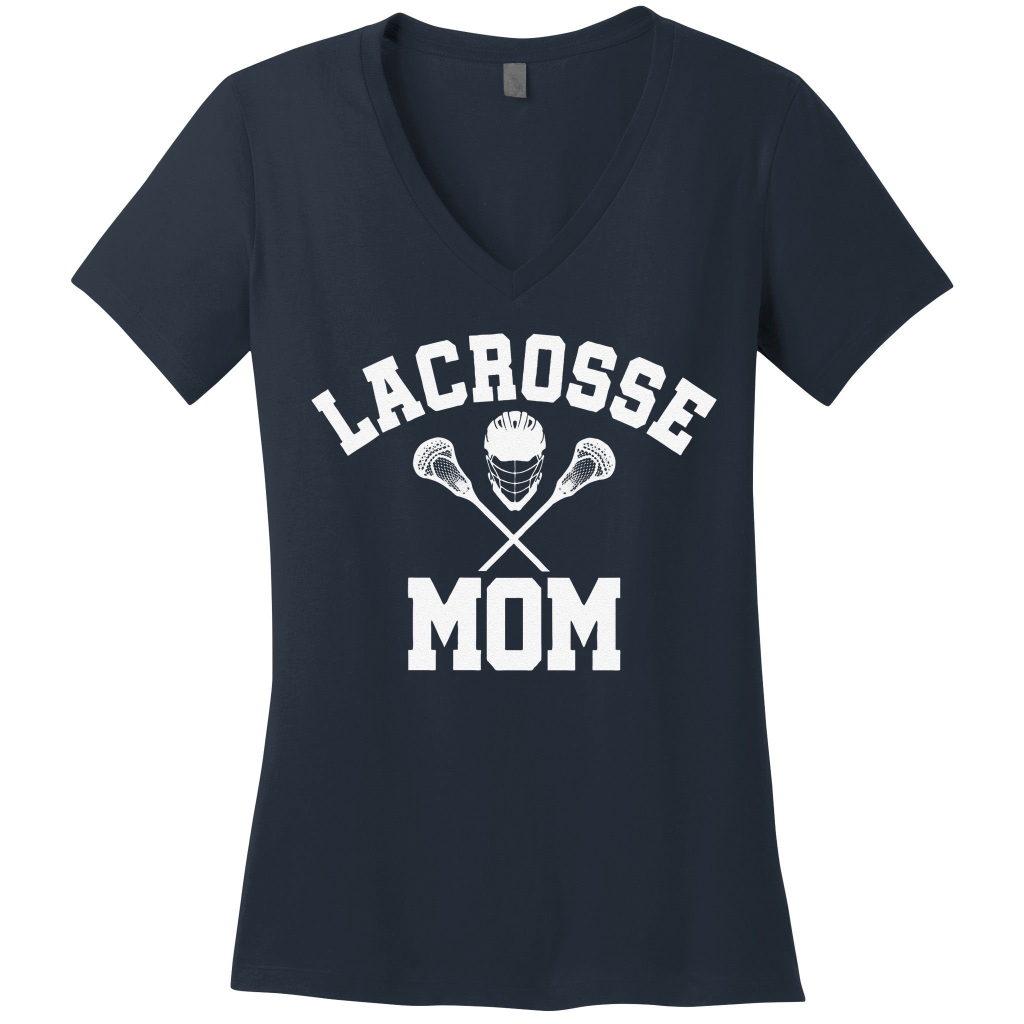 Lacrosse Mom Lax Sports Moms MotherS Day Gift Women's V-Neck T-Shirt