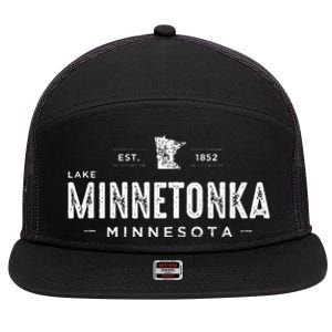 Lake Minnetonka 7 Panel Mesh Trucker Snapback Hat