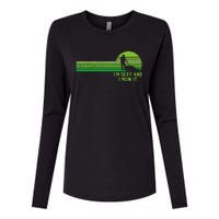 Lawn Mowing Landscaping Im Sexy And I Mow It Womens Cotton Relaxed Long Sleeve T-Shirt