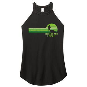 Lawn Mowing Landscaping Im Sexy And I Mow It Women's Perfect Tri Rocker Tank